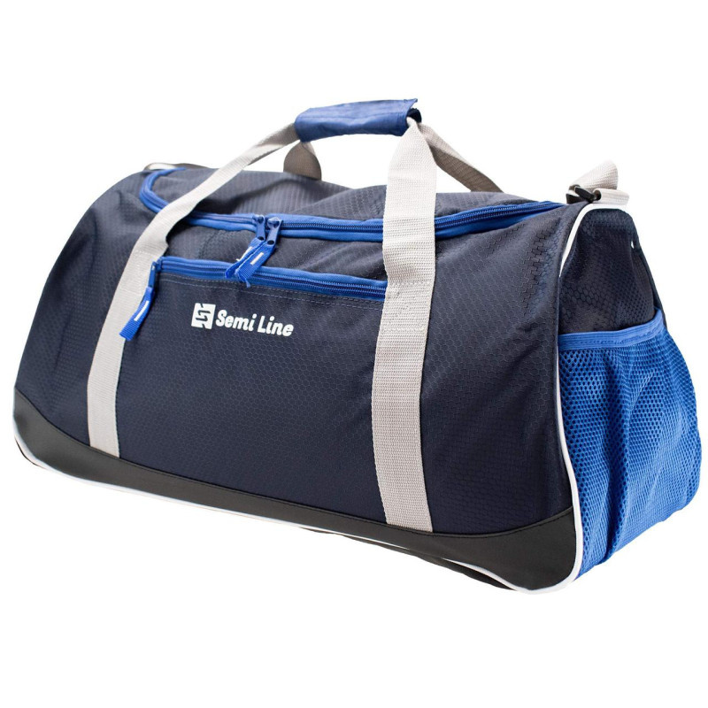 Сумка дорожная Semi Line 40 Navy/Blue A3043-1 об'єм 40 л материал 420D Polyester регульований ремень