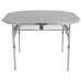 Стіл Bo-Camp Premium Oval 100x70 см Grey алюмінієвий з термо- і вологостійкою стільницею максимальне навантаження 30 кг