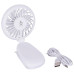 Вентилятор акумуляторний Bo-Camp Mini Fan With Clamp White 2 швидкості обдуву Li-ion акумулятор 800 мАг 2 години роботи