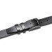 Ремінь чоловічий шкіряний Semi Line Black P8230-0 XL натуральна шкіра ширина 3.3 см обхват талії 113-122 см
