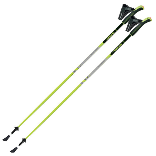Палиці Gabel Light NCS 130 ультралегкі фіксованої довжини 130 см для зросту 186-190 см салатові з антибактеріальною рукояткою