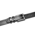 Ремінь чоловічий шкіряний Semi Line Black P8236-0 S ширина 4 см довжина 105 см з анодованою пряжкою