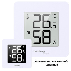 Термогігрометр Technoline WS9475 White E-paper вимірювання температури -9.9°C до +50°C вологості 20% до 95% Термогігрометр Technoline WS9475 White E-paper вимірювання температури -9.9°C до +50°C вологості 20% до 95%