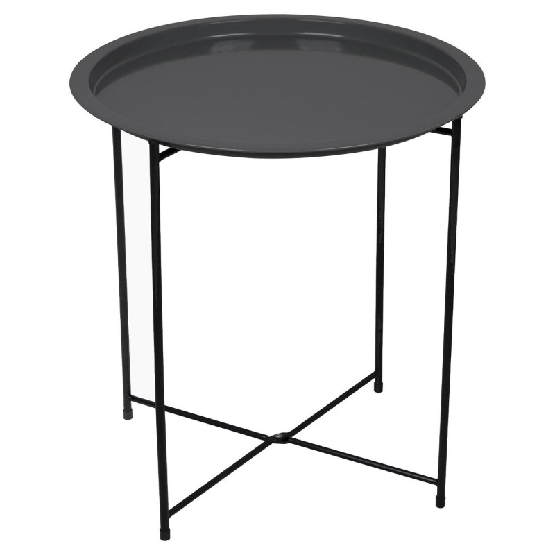 Стіл Bo-Camp Harlem 46x46 cm Black максимальне навантаження 15 кг складний каркас для кемпінгу та відпочинку на природі