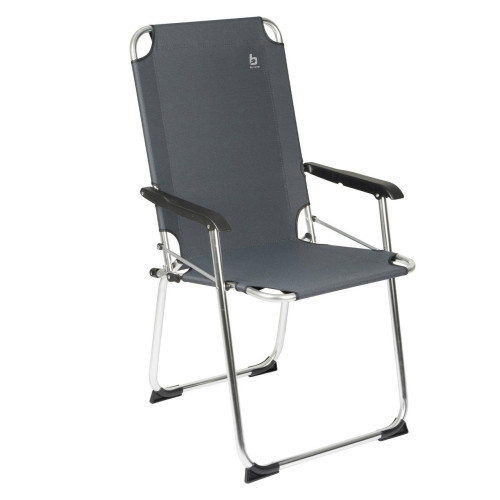 Крісло Bo-Camp Copa Rio Comfort XXL Graphite легке для кемпінгу з максимальною навантаженням 120 кг висока спинка