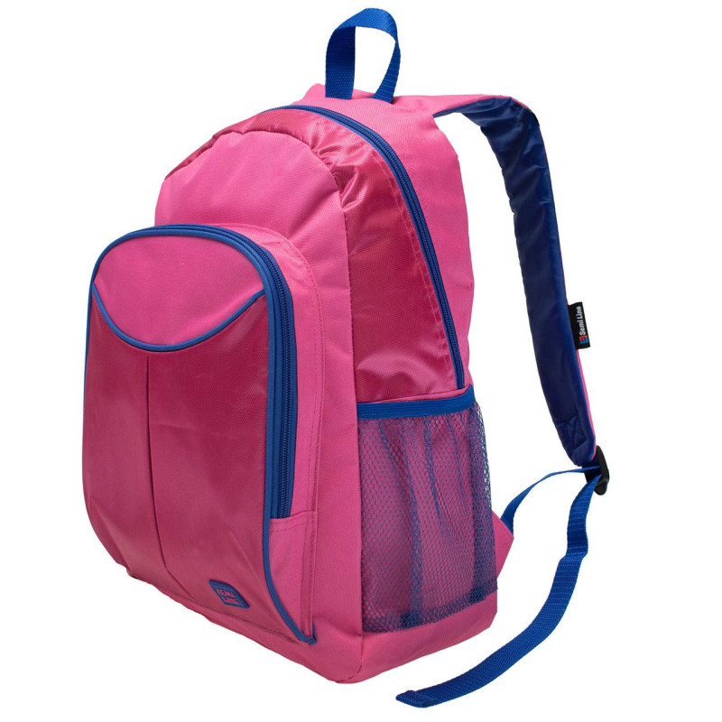 Рюкзак міський Semi Line 20 Pink/Blue 20 л водостійкий матеріал 600D Polyester PVC анатомічні шлейки