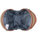 Бьюті-кейс Semi Line T5670-1 Ecru/Brown 5L из ABS-пластика с ремешком и зеркальцем для зручного хранения косметики