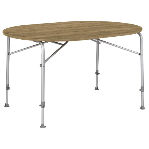 Стіл Bo-Camp Feather Oval 130x90 cm Brown алюмінієвий каркас жаро- та вологостійка стільниця максимальне навантаження 35 кг