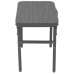 Стіл Bo-Camp Logan 56x34 см Grey алюмінієвий регульована висота 24/46 см компактний для кемпінгу