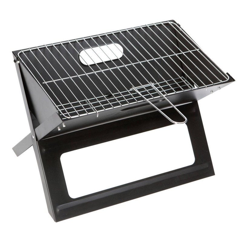 Гриль вугільний Bo-Camp Notebook/Fire Basket Charcoal складний з нержавіючої сталі вага 2.10 кг для кемпінгу