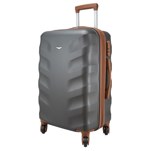 Валіза Semi Line T5707-2 Graphite 24 дюйми об'єм 66 л вага 3.5 кг з кодовим замком 4 колеса