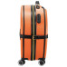 Валіза Semi Line T5675-3 Orange/Black об'єм 49 л 4 колеса кодований замок жорсткий корпус