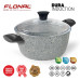 Каструля Flonal Dura Induction 4.3 л діаметр 24 см товщина дна 3.5 мм антипригарне покриття кришка з боросилікатного скла