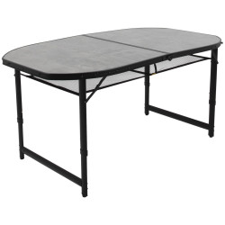 Стіл Bo-Camp Northgate Oval 150x80 см Black/Grey легкий алюмінієвий каркас максимальне навантаження 30 кг Стіл Bo-Camp Northgate Oval 150x80 см Black/Grey легкий алюмінієвий каркас максимальне навантаження 30 кг