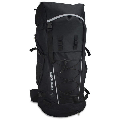 Рюкзак туристичний Semi Line 65 Black (A3041-1) об'єм 65 л водостійкий матеріал 600D Polyester PVC анатомічна спинка