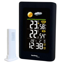 Метеостанция Technoline WS6447 Black електронная с ЖК дисплеем таймером подсветки и возможностью подключения 3 датчиков Метеостанция Technoline WS6447 Black електронная с ЖК дисплеем таймером подсветки и возможностью подключения 3 датчиков