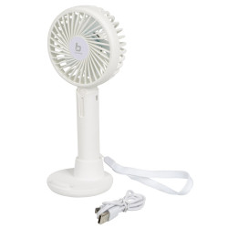 Портативний вентилятор Bo-Camp Portable Fan 3 швидкості 1200 мАг білий 3 Вт Портативний вентилятор Bo-Camp Portable Fan 3 швидкості 1200 мАг білий 3 Вт