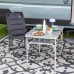 Стіл Bo-Camp Premium 120x60 см Grey термо- і вологостійка стільниця для кемпінгу регульовані телескопічні ніжки