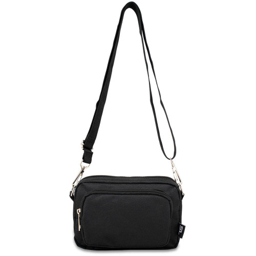 Сумка через плече Semi Line 1.5 Black (L2044-1) об'єм 1.5 л водостойчивое PVC покриття регульований ремень