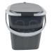 Біотуалет Bo-Camp Portable Toilet Square 20 Liters Grey компактний легкий максимум навантаження 80 кг об'єм 20 л