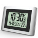 Годинник настінний Technoline WS8028 електронний Silver/Black з будильником термометром календарем 12/24 години