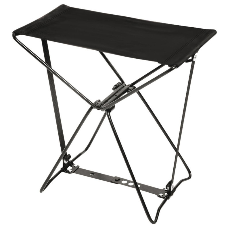Стілець розкладний Bo-Camp Fishing Stool Compact чорний максимальне навантаження 100 кг вага 0.6 кг для риболовлі та кемпінгу