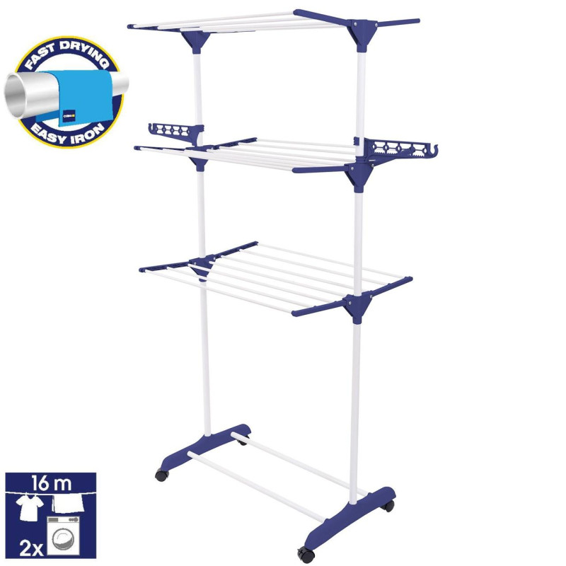 Сушарка для білизни Casa Si Peak White (CS92188H001) робоча поверхня 16 м максимальне навантаження 15 кг