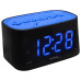 Настільний годинник Technoline WT465 Black/Blue електронний FM-радіоприймач два будильника 20 станцій