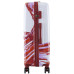 Валіза Semi Line T5654-3 White/Red Print об'єм 97 л вага 4.3 кг кодовий замок на 4 колесах