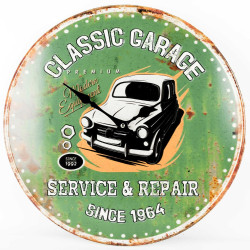 Годинники настінні Technoline 596579 Classic Garage діаметр 395 мм кварцевий механізм зелений колір Годинники настінні Technoline 596579 Classic Garage діаметр 395 мм кварцевий механізм зелений колір