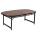Стіл Bo-Camp Woodbine Oval 150x80 см Black/Wood look максимальне навантаження 50 кг регульовані ніжки