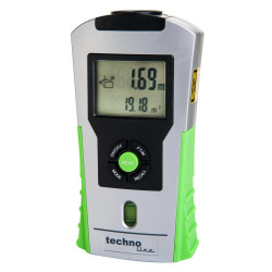 Ультразвуковий далекомір Technoline WZ1100 Silver/Green до 16 м точність +/- 1% лазерна указка бульбашковий рівень Ультразвуковий далекомір Technoline WZ1100 Silver/Green до 16 м точність +/- 1% лазерна указка бульбашковий рівень