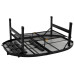 Стіл Bo-Camp Woodbine Oval 100x70 см алюмінієвий Black/Wood look максимальне навантаження 30 кг регульована висота 36/70 см