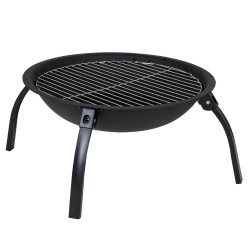 Гриль вугільний Bo-Camp Firebowl Harrow Black 2.5 кг для дачі кемпінгу жаростійка сталь складні ніжки Гриль вугільний Bo-Camp Firebowl Harrow Black 2.5 кг для дачі кемпінгу жаростійка сталь складні ніжки