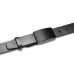 Ремінь чоловічий Semi Line Black P8233-0 XL натуральна шкіра ширина 3.3 см пластинчата пряжка