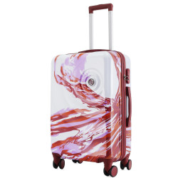 Валіза Semi Line T5654-2 White/Red Print об'єм 67 л вага 3.3 кг з кодовим замком на 4 колесах Валіза Semi Line T5654-2 White/Red Print об'єм 67 л вага 3.3 кг з кодовим замком на 4 колесах