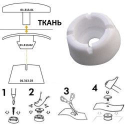 Кнопка Stayput Fasteners ObeCo біла 5 мм отвір з пластикового матеріалу стійка до УФ-променів корозії Кнопка Stayput Fasteners ObeCo біла 5 мм отвір з пластикового матеріалу стійка до УФ-променів корозії
