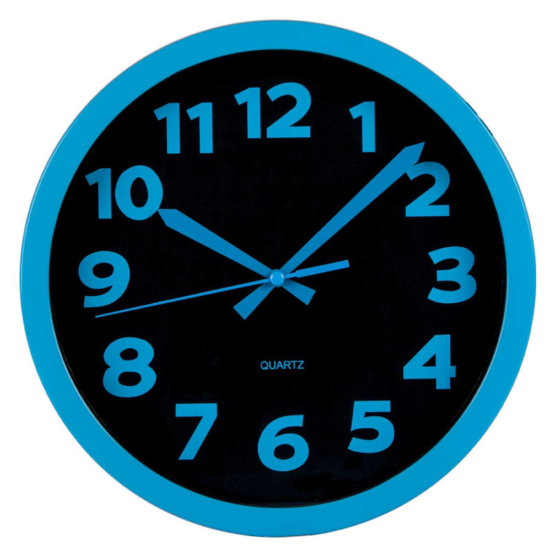 Настінний годинник Technoline WT7420 Blue 225 мм кварцовий механізм живлення AA 1.5V блакитний корпус
