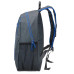 Рюкзак міський Semi Line 18 Grey/Blue Elements 18 л водостійкий 600D Polyester для спорту та повсякденного використання