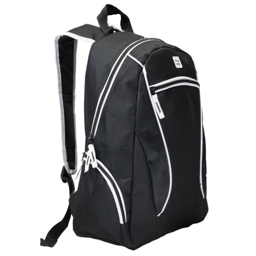 Рюкзак міський Semi Line 18 Black/White Elements 18 л водостійкий ергономічні шлейки 4 відділення
