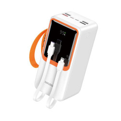 Повербанк Kakusiga KSC-1090 50000mAh 4USB 2USB-C 22.5W швидка зарядка LED-дисплей білий Повербанк Kakusiga KSC-1090 50000mAh 4USB 2USB-C 22.5W швидка зарядка LED-дисплей білий