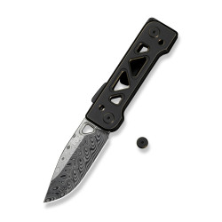 Ніж складаний Weknife Tyro WE24001-DS1 клинок 73.8 мм титан 6AL4V вага 108.8 г дамаська сталь Ніж складаний Weknife Tyro WE24001-DS1 клинок 73.8 мм титан 6AL4V вага 108.8 г дамаська сталь