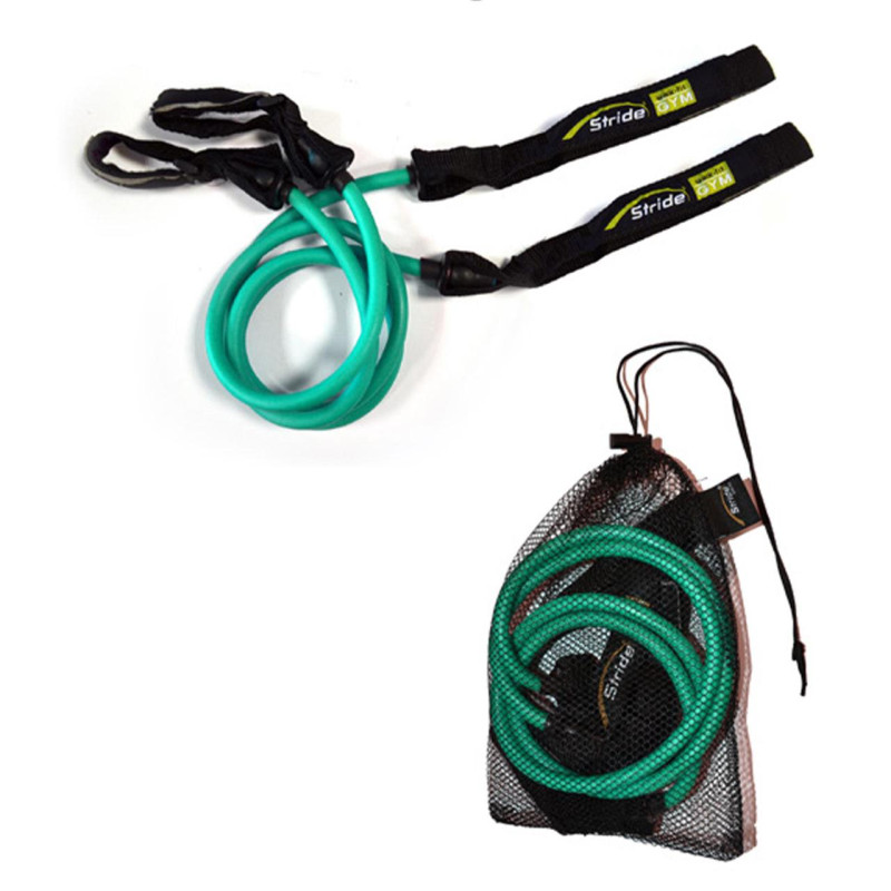 Гумова стрічка Gabel Gym Power Training Rubber Green опір 20 фунтів латекс 2 шт. для силових тренувань