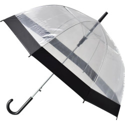Парасолька Semi Line Transparent-Black (2507-0) тростина напівавтомат діаметр куполу 84 см сталевий каркас елегантний дизайн Парасолька Semi Line Transparent-Black (2507-0) тростина напівавтомат діаметр куполу 84 см сталевий каркас елегантний дизайн
