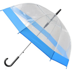 Парасолька Semi Line Transparent-Blue (2507-4) тростина з напівавтоматичним механізмом діаметр куполу 84 см сталевий каркас Парасолька Semi Line Transparent-Blue (2507-4) тростина з напівавтоматичним механізмом діаметр куполу 84 см сталевий каркас