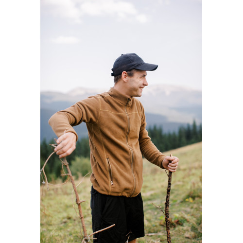 Кофта флісова Tribe Fleece Jacket Full Zip T-KJ-0011 sand розмір 48 утепленная с молнией для комфортной носки