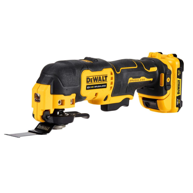 Багатофункціональний інструмент DeWALT DCS353D2 безщітковий 12В 2Аг вага 0.84кг частота до 18000кол/хв