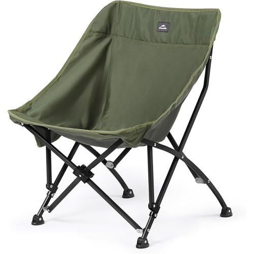 Стілець складаний Naturehike CNK23JU0001 темно-зелений вага 2.8 кг витримує до 140 кг