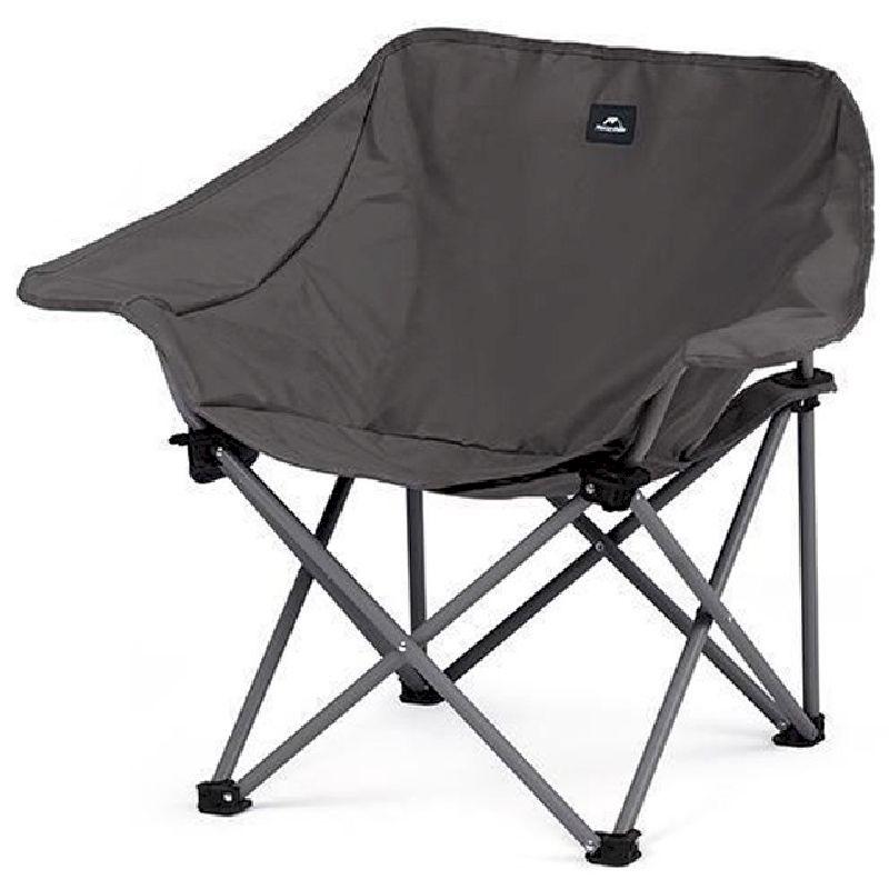 Стілець складаний Naturehike CNH23JU13002 графіт вага 2.5 кг розмір 80*53*66 см двошарова тканина Оксфорд 600D