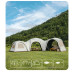 Тент Naturehike CNK230WS014 4.6 м * 4.0 м бежевий водостійкість 5000 мм для активного відпочинку на природі